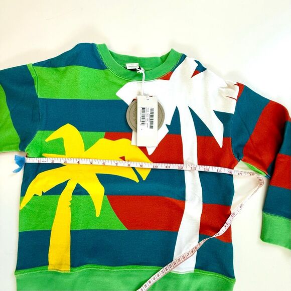 NWT Stella McCartney Kids Colorful Palm Tree Print Sweatshirt.  Size 8 - Picture 5 of 9